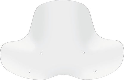 QuadBoss quick-release windshield for Honda TRX400EX and Can-Am Renegade ATV models, showing clear view of the durable plastic shield