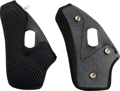 Black XL AFX FX-37X Cheek Pads for helmets, designed for a secure fit and comfort, shown in the image.