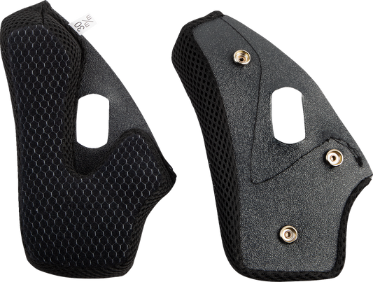 Black XL AFX FX-37X Cheek Pads for helmets, designed for a secure fit and comfort, shown in the image.