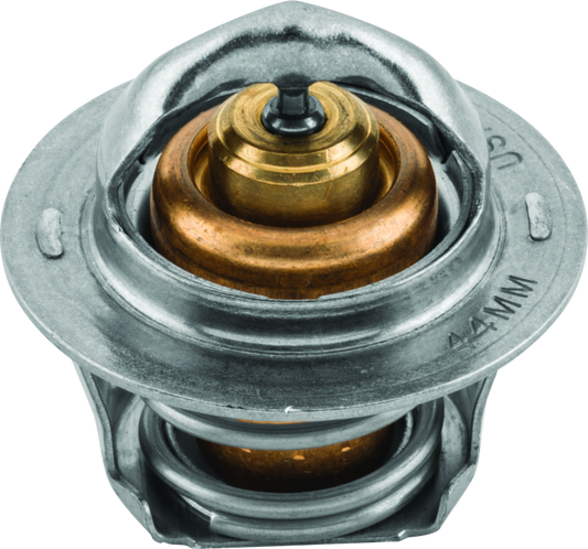QuadBoss Polaris Powersports vehicle thermostat part 403169, showing the metal thermostat component on a plain background.