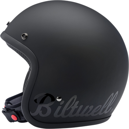BILTWELL Bonanza Helmet - Flat Black Factory - XS 1001-638-201 - Howling Moto
