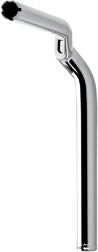 Chrome BILTWELL Tyson XL 14-inch pullback motorcycle handlebars with a sleek, curved design for custom cruiser bikes.