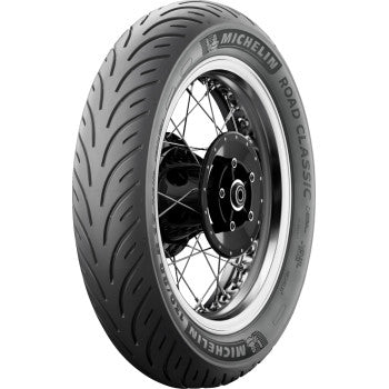 Michelin Road Classic rear motorcycle tire 150/70R17 with 69H load rating and tread pattern for reliable road performance.