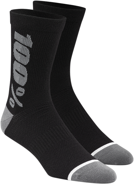 100% Merino Wool Performance Socks - Black/Gray - Small/Medium 20051-00002 - Howling Moto