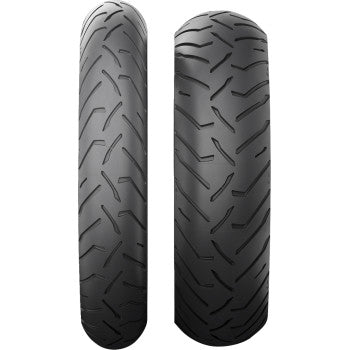 Michelin Anakee Road rear motorcycle tire, 170/60R17 size, showing tread pattern and sidewall details.
