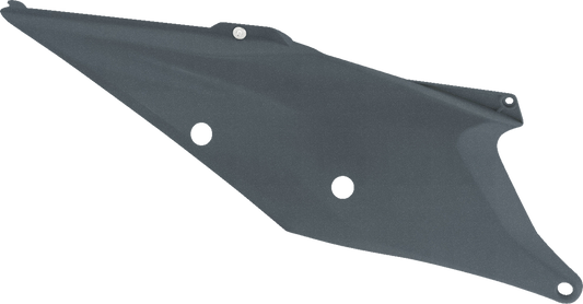 Gray Acerbis side panels for motorcycle body, featuring a sleek design with brand markings, designed for durable fit and style.