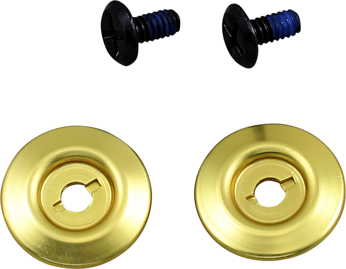 BILTWELL Gen 2 Hardware Kit - Black Screw - Gold Baseplate 0034-150-66 - Howling Moto