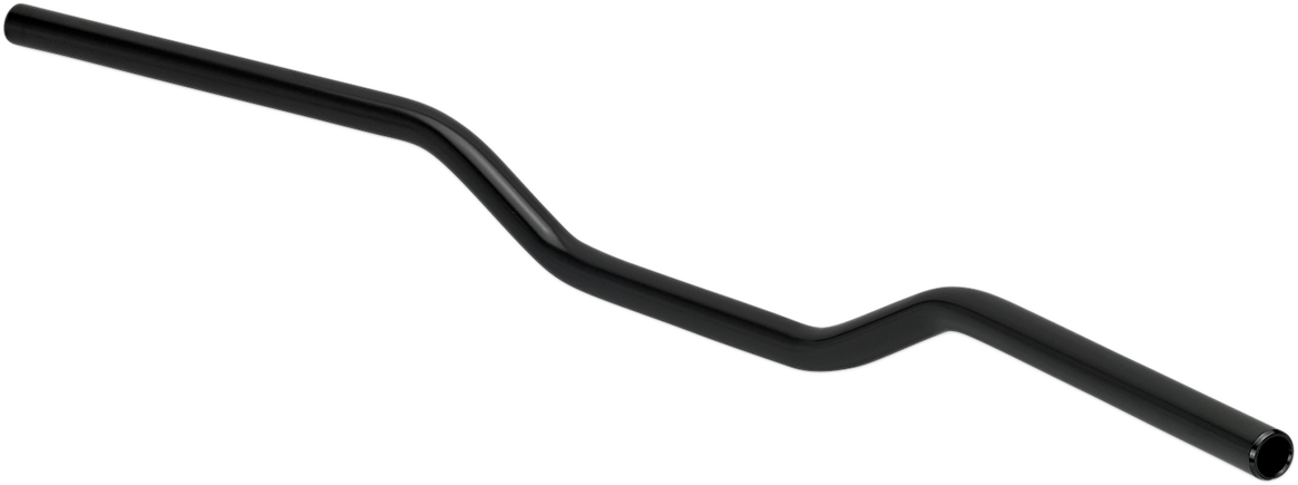 Black BILTWELL Tracker handlebar with dimpled 7/8-inch diameter, designed for motorcycle handlebars.