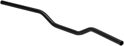 Black BILTWELL Tracker handlebar with dimpled 7/8-inch diameter, designed for motorcycle handlebars.