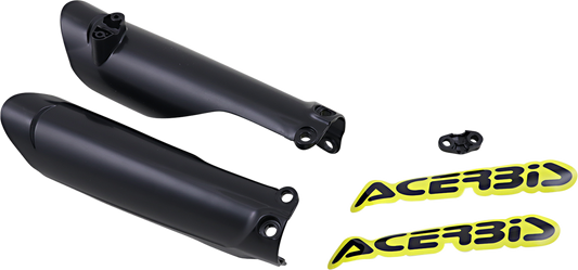 ACERBIS Lower Fork Covers for Inverted Forks - Black 2791510001 - Howling Moto