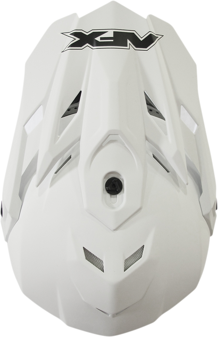 Bill's Exhausts AFX FX-19R helmet in matte white, small size, with a sleek aerodynamic design and clear visor.