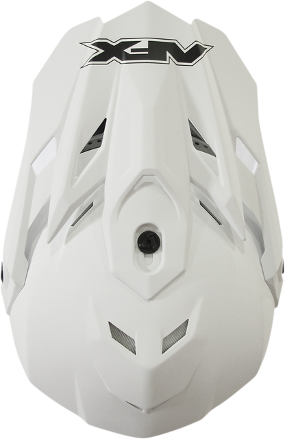 Bill's Exhausts AFX FX-19R helmet in matte white, small size, with a sleek aerodynamic design and clear visor.