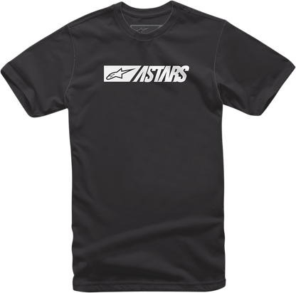 Alpinestars Reblaze navy T-shirt in large size, featuring the brand logo on the front, displayed flat on a white background.