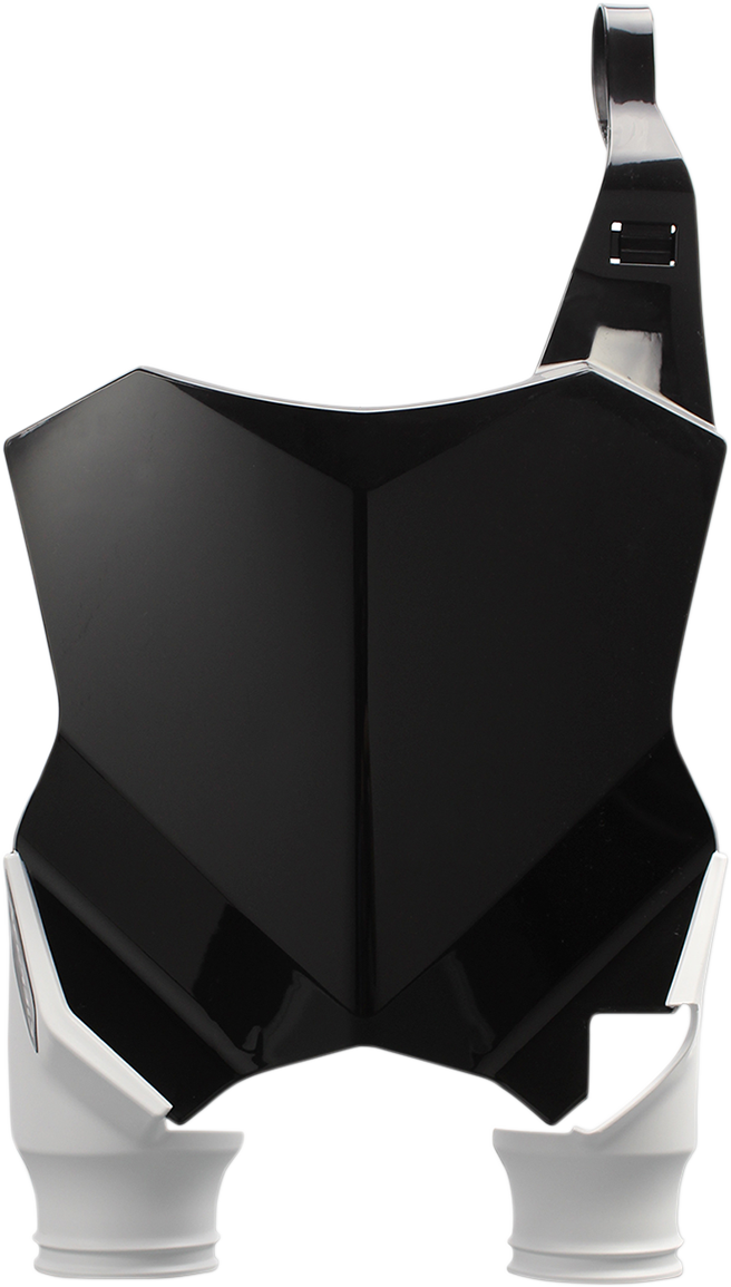 A black Acerbis Raptor number plate body part with the product code 2527430001, designed for motorcycle or vehicle customization.