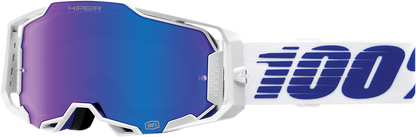 100% Armega Goggles - Izi - HiPER Blue Mirror 50003-00004 - Howling Moto