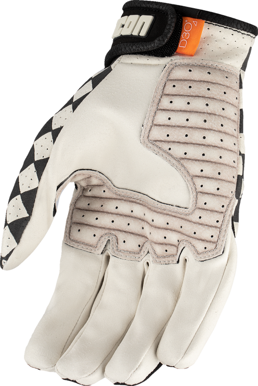 Bill's Exhausts ICON Airform Slabtown™ Gloves in checker pattern, 2XL size, featuring durable fabric and adjustable wrist closure.