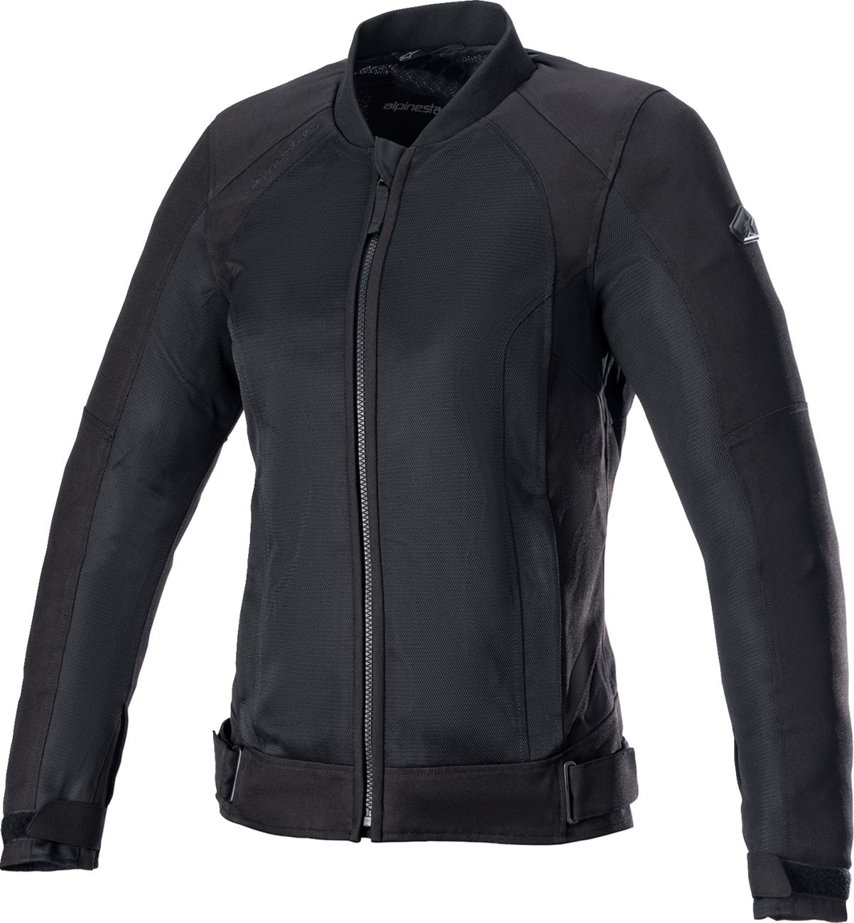 Alpinestars Stella Eloise v2 Air Jacket in black, 2XL, featuring lightweight, ventilated motorcycle jacket design with protective elements.