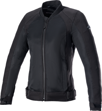 Alpinestars Stella Eloise v2 Air Jacket in black, 2XL, featuring lightweight, ventilated motorcycle jacket design with protective elements.