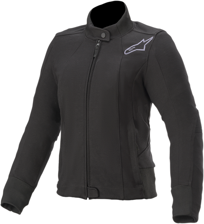 Black Alpinestars Stella Banshee Jacket in XL, featuring sleek design and durable textile construction.