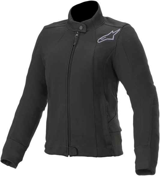 Black Alpinestars Stella Banshee Jacket in XL, featuring sleek design and durable textile construction.