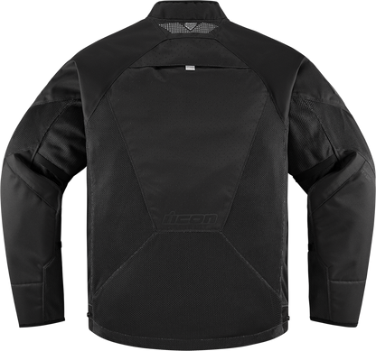Bill's Exhausts ICON Mesh AF™ Black Jacket in Medium, showing breathable mesh fabric and jacket design details.
