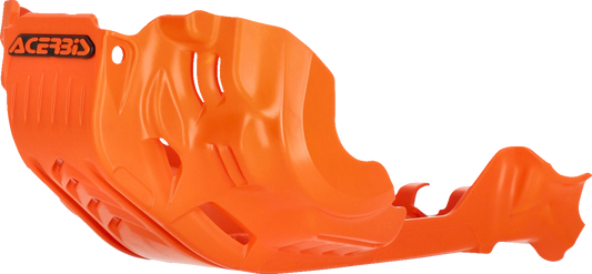Acerbis OEM orange skid plate for KTM 690 Enduro bike, made of durable body material with Acerbis branding visible.