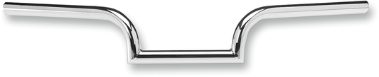 Chrome BILTWELL Mustache Handlebars for motorcycles, featuring a distinctive curved design by Bill's Exhausts.
