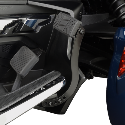 Bill's Exhausts SHOW CHROME Highway Peg Engine accessory with chrome finish, designed for motorcycle engine mounting.