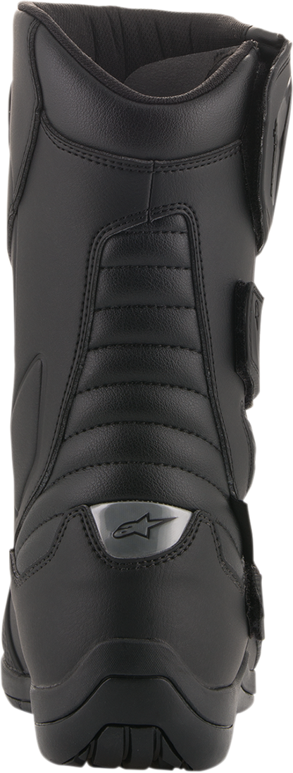 Alpinestars Radon Drystar® motorcycle boots in black, US 12.5 / EU 48, featuring durable construction and secure fit.