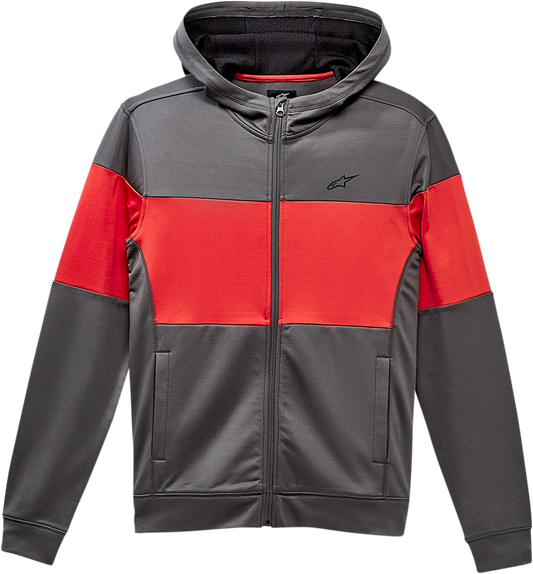 Alpinestars Justify mid-layer jacket in red, 2XL, featuring a lightweight design and zip-up front, suitable for active wear.