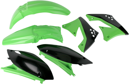 Acerbis standard replacement body kit for motorcycle, OEM 2141780145, showing the sleek, durable body panels for motorcycle customization.
