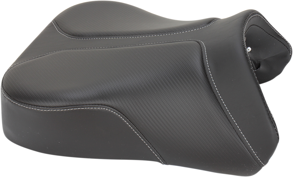 SADDLEMEN Adventuring Solo Seat for Tenere motorcycle, displaying black seat with textured surface and mounting hardware.