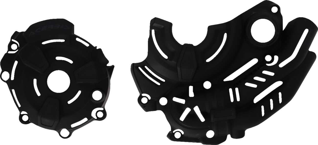 Acerbis X-Power Kit in black for Tenere 700 2021-2022 motorcycle, showcasing the durable body component with brand detail.