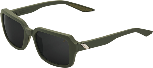 100% Rideley Sunglasses - Green - Black 61044-265-01 - Howling Moto