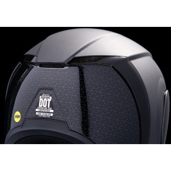 Silver ICON Airform™ Helmet with MIPS® technology in 2XL size, featuring a sleek design and adjustable straps.