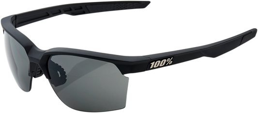 100% Sportcoupe Sunglasses - Black - Smoke 61020-100-57 - Howling Moto