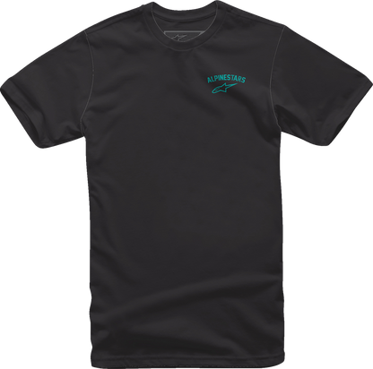 Black Alpinestars Speedway T-Shirt in large size, featuring the Alpinestars logo on the front, casual and comfortable style.