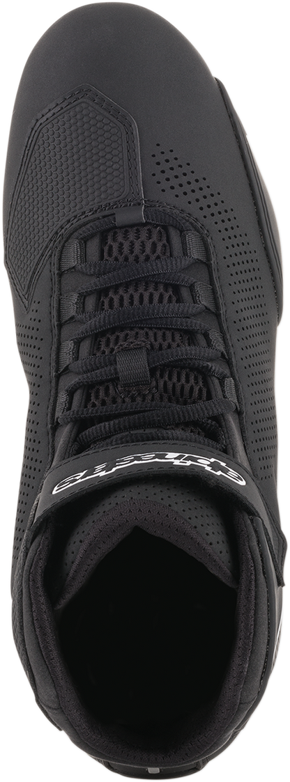 Black Alpinestars Sektor Vented Shoes in US 13, featuring breathable design and sporty style.