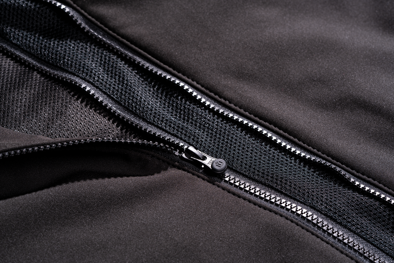 Black ICON Basehawk2 jacket in small size, featuring a sleek design and durable fabric, by Bill's Exhausts.