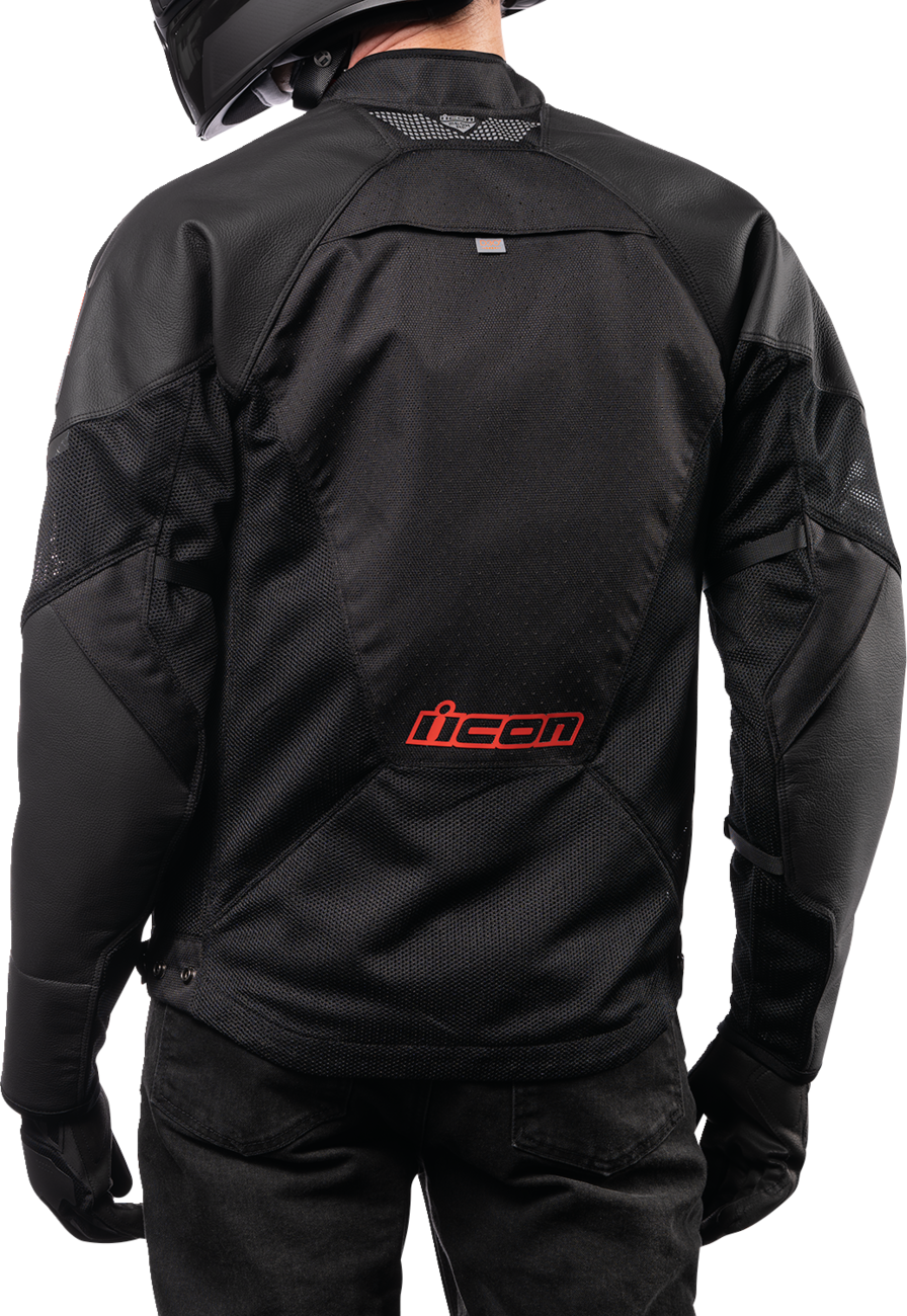 Bill's Exhausts ICON Mesh AF™ Leather Jacket Slayer 2XL with black mesh and leather panels, stylish and durable men's jacket.