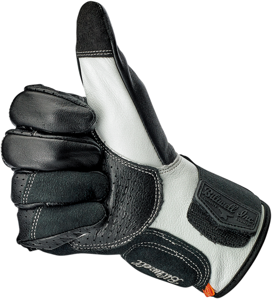 BILTWELL Borrego Gloves - Black/Cement - Small 1506-0104-302 - Howling Moto