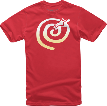 Red Alpinestars Mantra Faded T-Shirt in XL, featuring a casual fit and graphic design, displayed on a plain background.