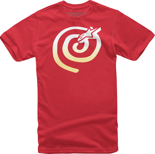 Red Alpinestars Mantra Faded T-Shirt in XL, featuring a casual fit and graphic design, displayed on a plain background.