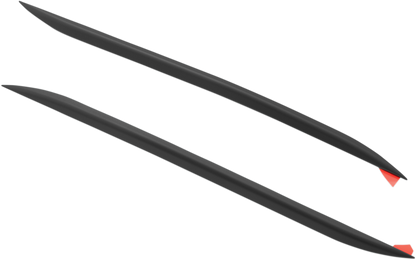 Bill's Exhausts Show Chrome Fender Side Accent in black for front engine, designed to enhance vehicle appearance.