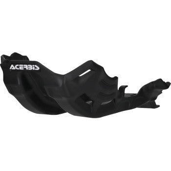 Black ACERBIS skid plate for Yamaha YZ250F 2024 motorcycle, providing protection and durability for off-road riding.