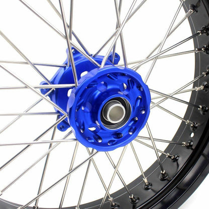 KKE 17Inch KX250F KX450F 2006-2021 For KAWASAKI Supermoto Alloy Wheels Rim Blue - Howling Moto