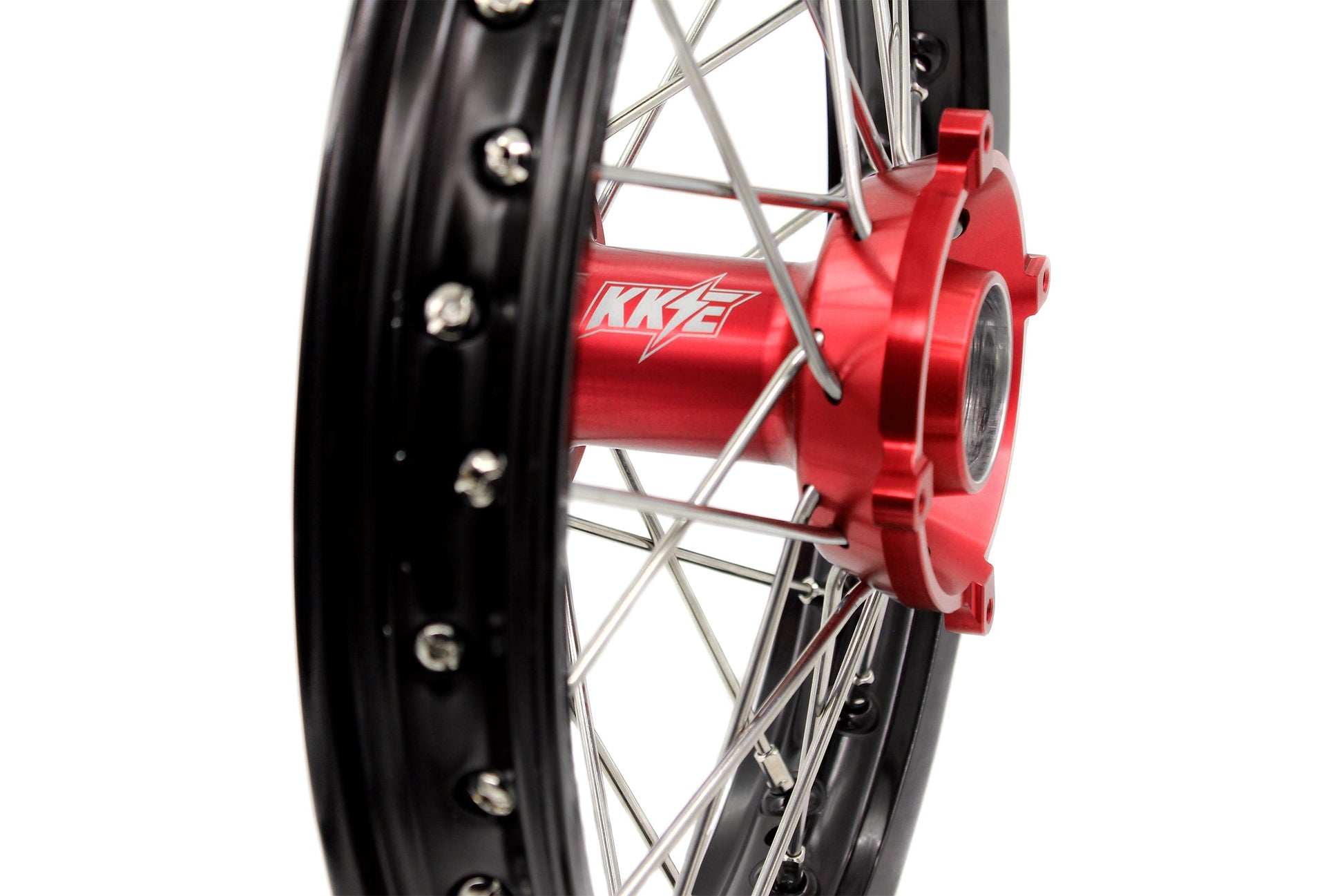 KKE 17"*1.4/14"*1.6 Spoked Small Kid's Wheels Set For KTM SX 85 2003-2020 Red Hub - Howling Moto