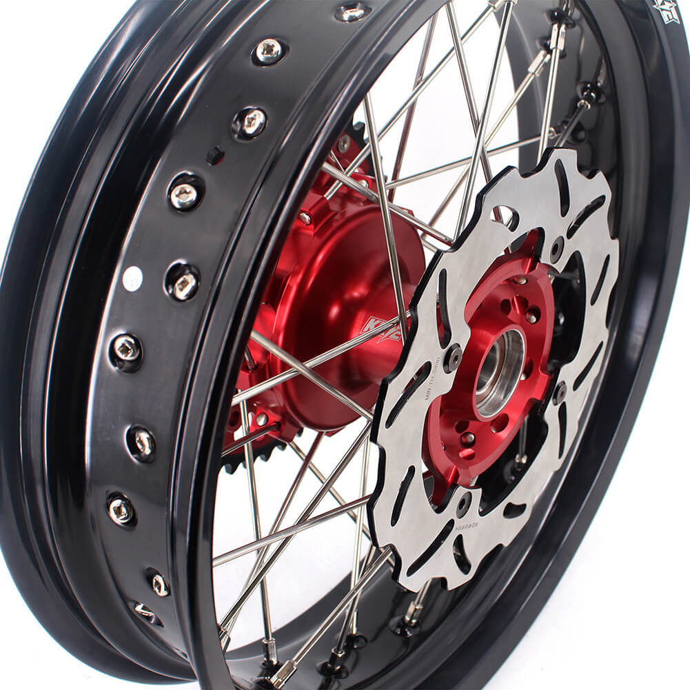 KKE 3.5 & 4.25 Cush Drive Supermoto Wheels for Honda XR400R XR600R - Howling Moto