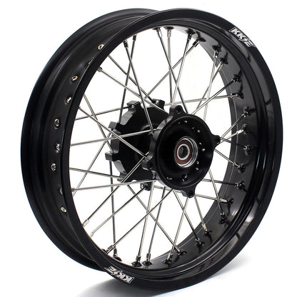KKE 2.5*19 & 4.25*17 Cush Drive Supermoto Wheels for SUZUKI Dr650se 1996-2021 Black