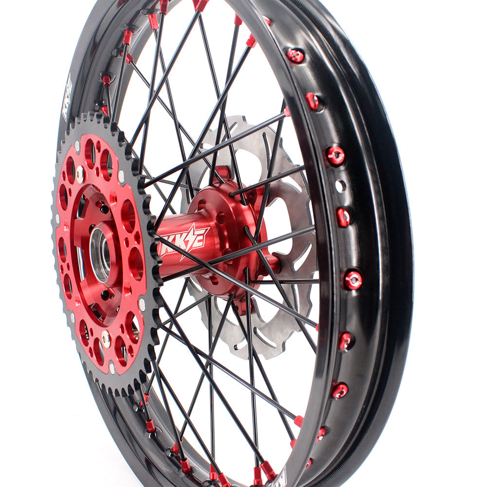 KKE 21 & 19 MX Rims for Suzuki RMZ250 2007-2024 RMZ450 2005-2024 Black Spokes - Howling Moto